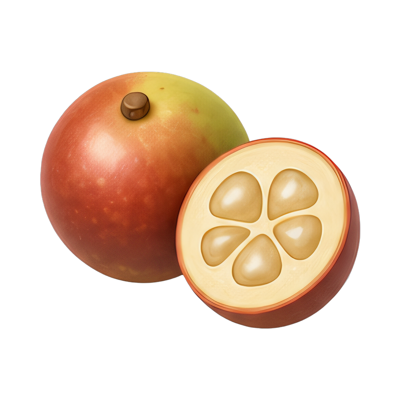 Fresh camu camu fruit display