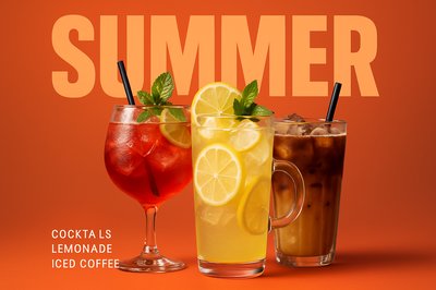 Bold Summer Refreshments: Cocktails and Iced Beverages