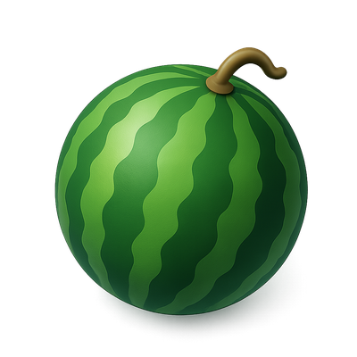 3D Watermelon Icon