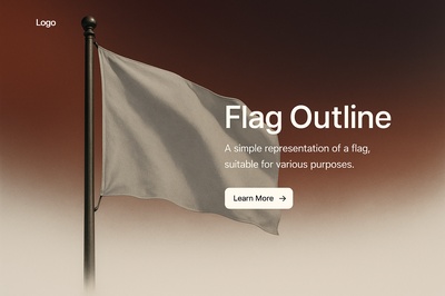 Stylish Web Page Design Featuring Flag Outline