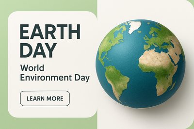 Dynamic Earth Day Design with Clear Typography and Call-to-Action
