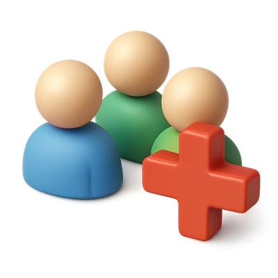 Three-Dimensional Icon of Unity with Cross Symbol