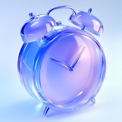 Modern Alarm Clock Design in Soft Colors