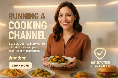 Culinary Promotion for Cooking Channel with Engaging Visuals