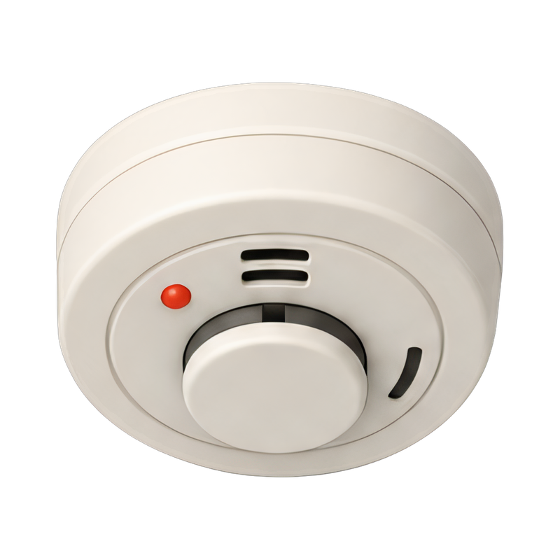 Round smoke detector design