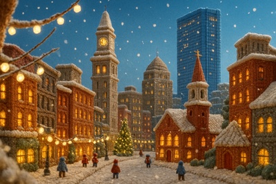 Charming Winter Wonderland in Downtown Boston