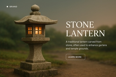 Elegant Stone Lantern Enhancing Garden Aesthetics