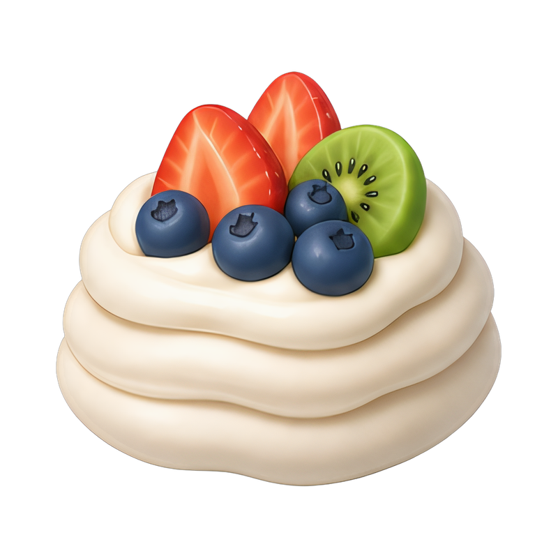 delicious pavlova dessert