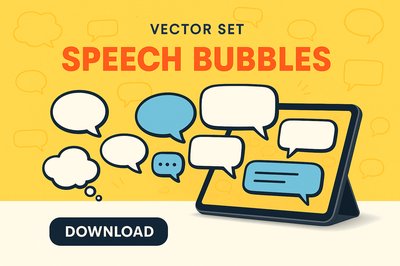 Vibrant Comic Chat Interface with Speech Bubbles