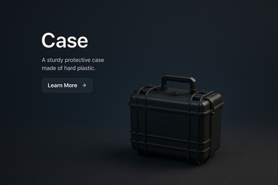 Detailed 3D Scene of a Protective Case in Dark Background