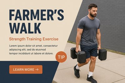 Realistic Farmer's Walk Strength Training Image