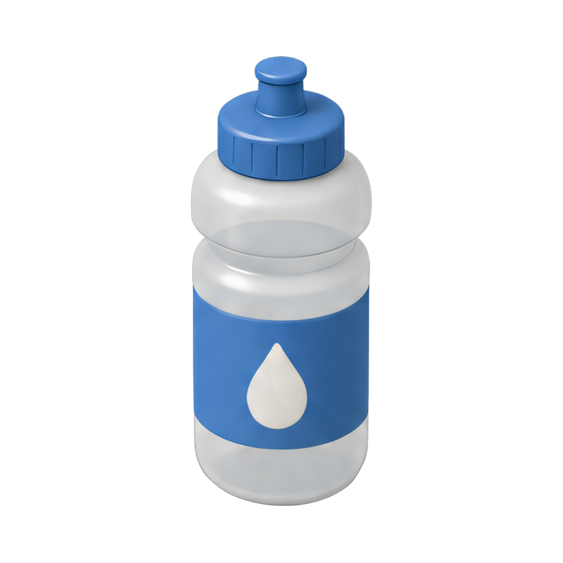 Colorful electrolyte bottle on display