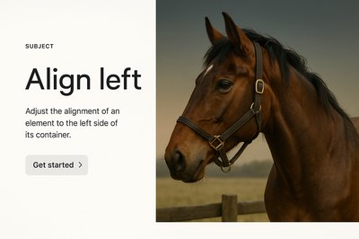 Stylish Web Page Design with Realistic Horse Image