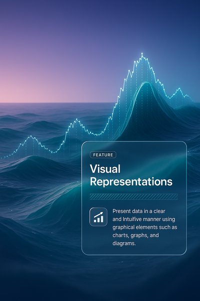 Ocean of Price Charts in a 3D Illustration