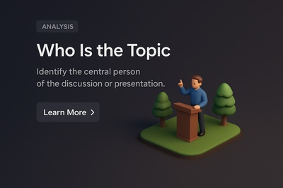 High Perspective Scene with 3D Elements and Text Blocks