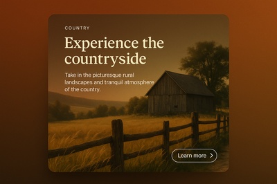 Stylish Web Page Design for Country Experience