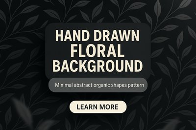Elegant Hand-Drawn Floral Background with Minimalist Design