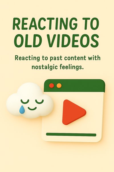 Playful Graphic for Nostalgic Video Reactions