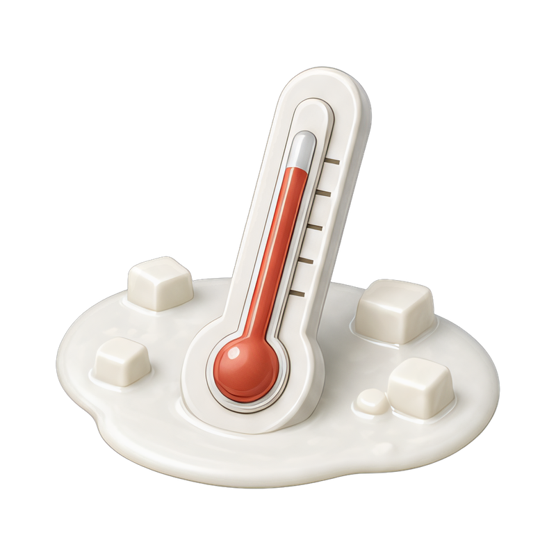 floating thermometer in dairy