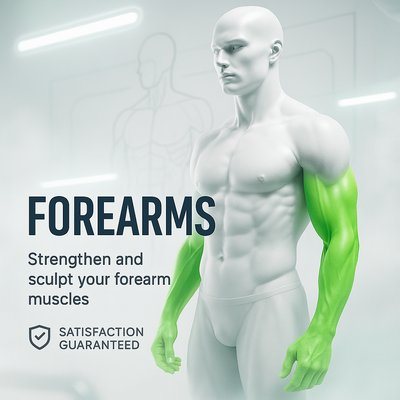 Fitness Graphic Highlighting Forearm Strengthening Techniques