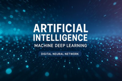 Futuristic Graphic Representing Artificial Intelligence Concepts