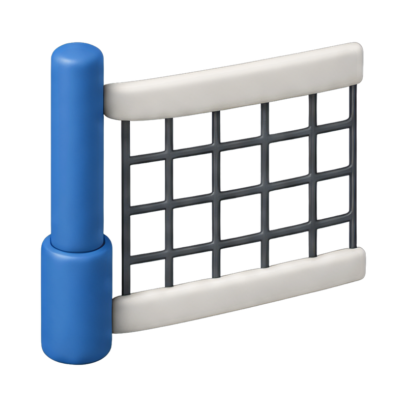 corner of a tennis court