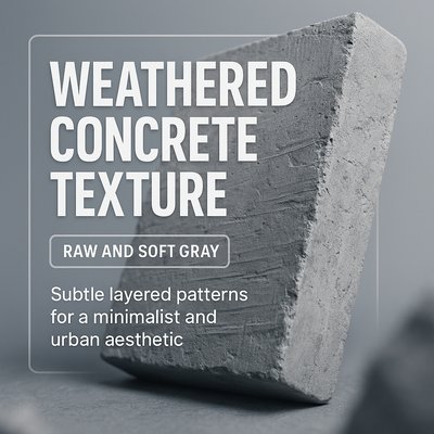 Weathered Concrete Texture with Minimalist Design Elements