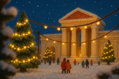 Winter Wonderland Crafted from Yarn in Munich