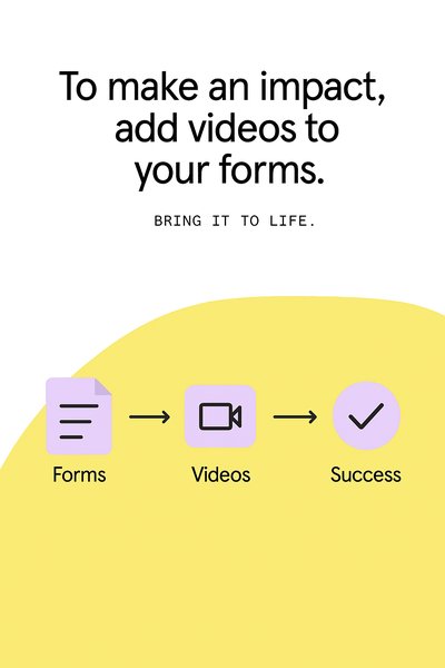 Promotional Graphic for Video Integration in Forms