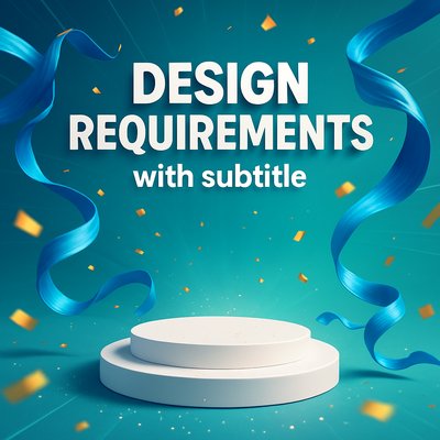 Stylized Graphic for Design Requirements Presentation