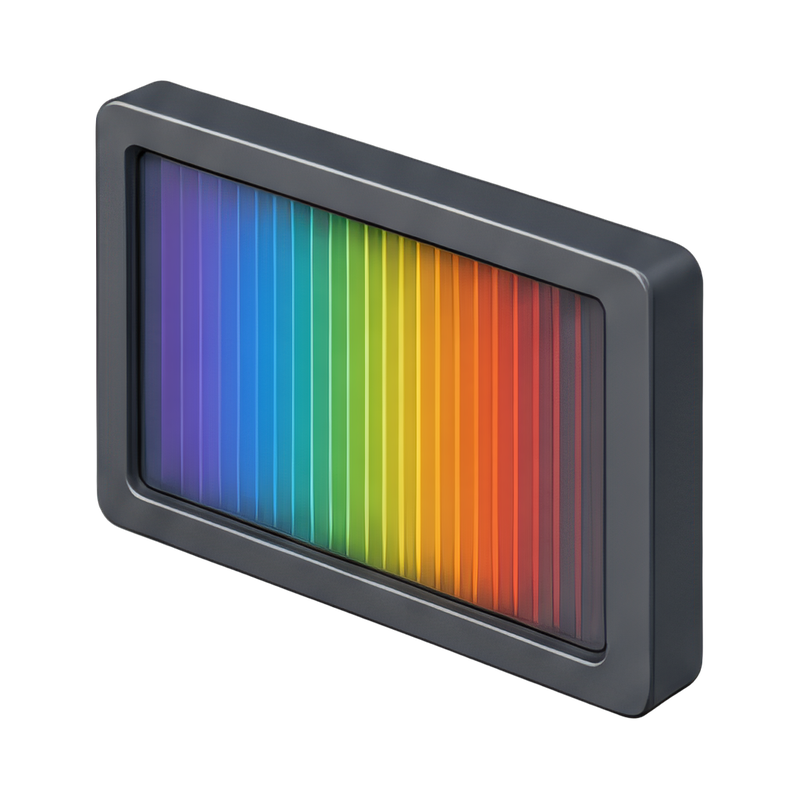 colorful diffraction grating plate