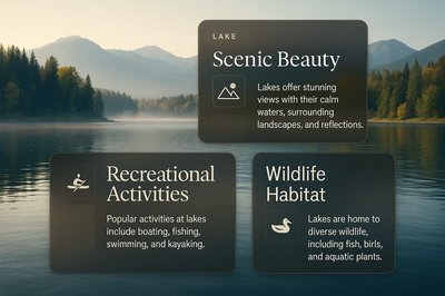 Stylish Lake with Scenic Views and Activities