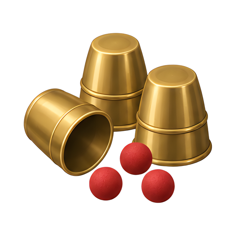 brass magician cups and balls