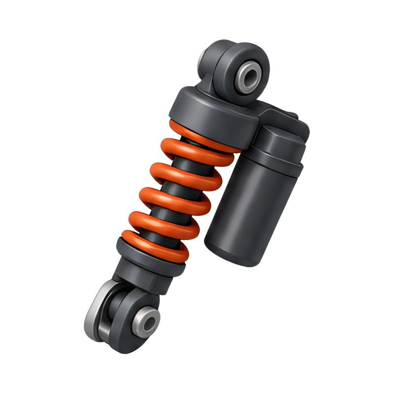 scooter suspension unit close-up