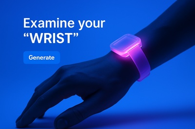 Neon Wrist Glow with Vibrant Fluorescent Effects