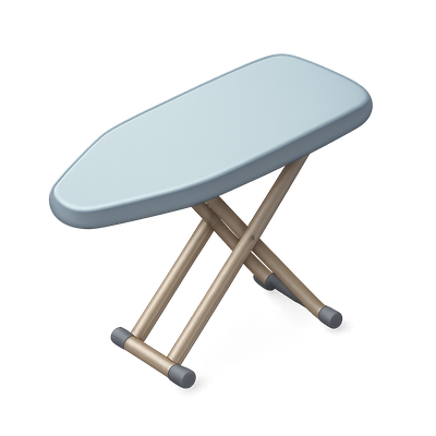3D Ironing Board Icon in Isometric View