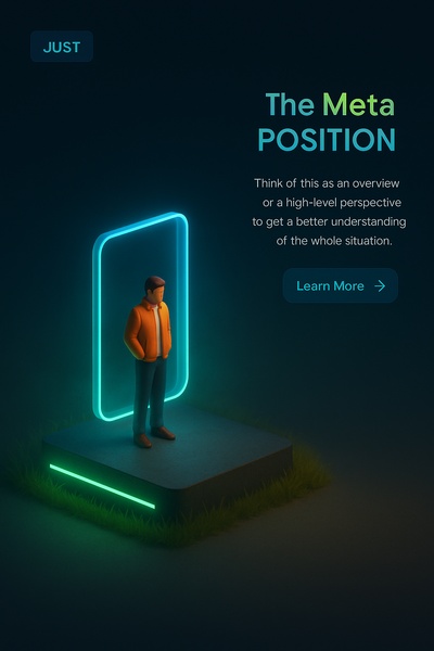 Detailed 3D Scene with Neon Accents and Text Elements