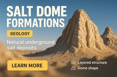Informative Graphic on Salt Dome Formations in Geology