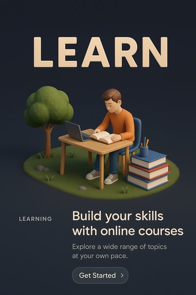 Detailed 3D Scene of Online Learning Environment
