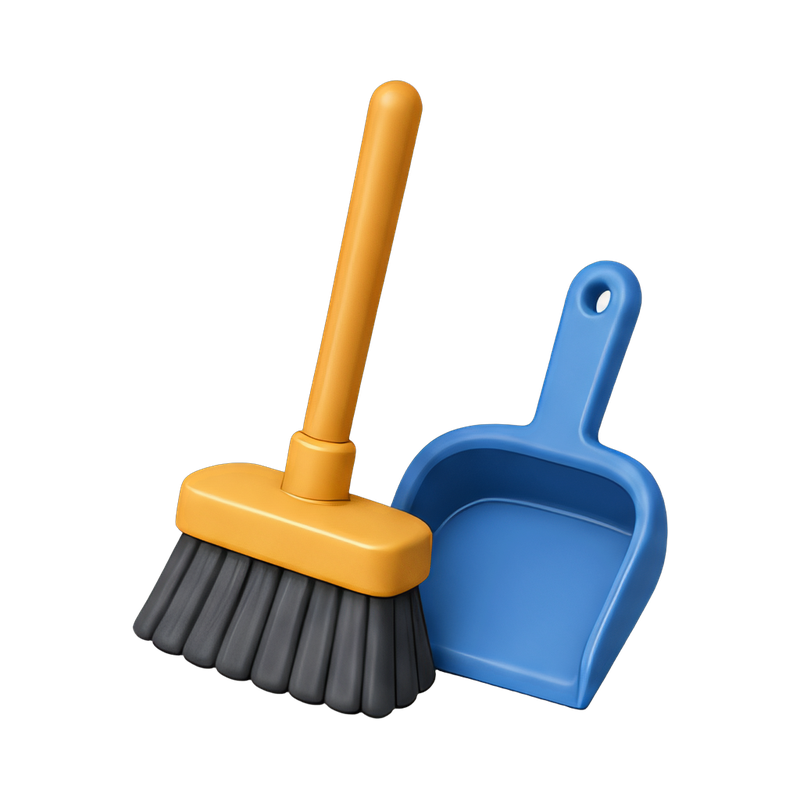 broom and dustpan set