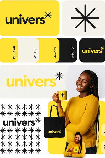 Vibrant Branding Concepts with Geometric Designs