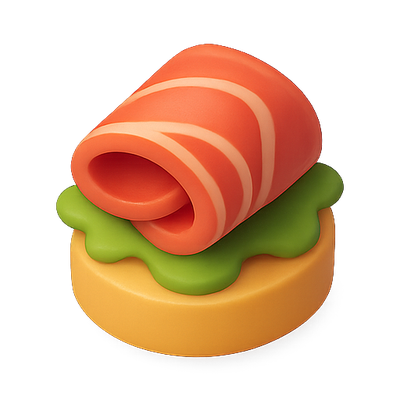 Colorful Sushi Toy for Play and Learning