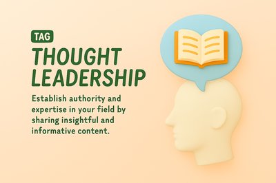 Conceptual Illustration on Thought Leadership and Expertise