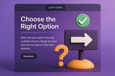 Stylish Web Block Design with 3D Elements
