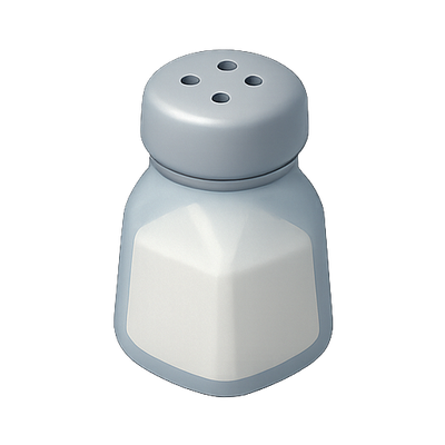 Minimalist Salt Shaker Icon with Clean Design