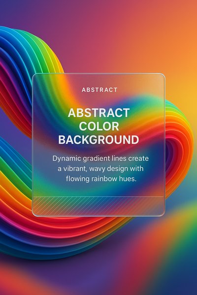Dynamic Abstract Color Background with Gradient Lines
