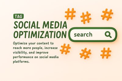Social Media Optimization Concept with Search Elements
