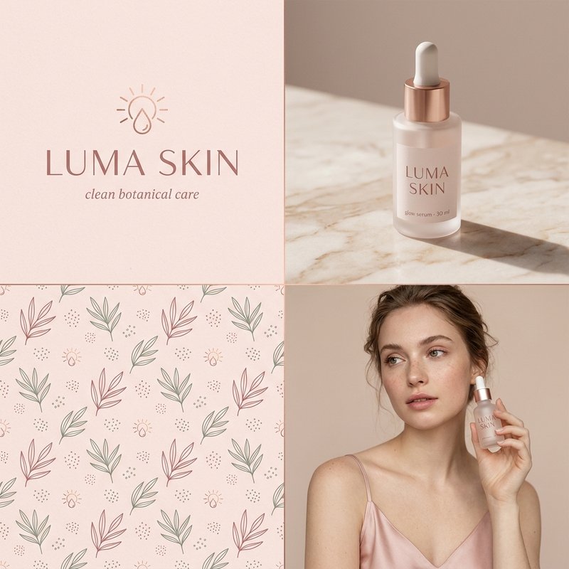 Elegant brand identity sheet