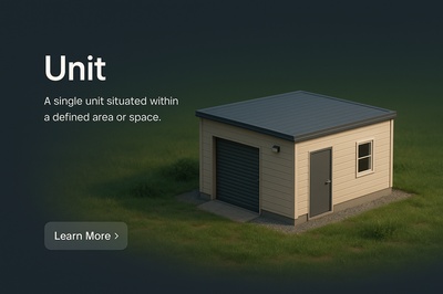 Detailed 3D Scene of a Unit in a Defined Space