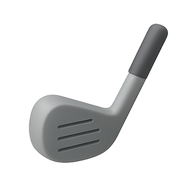 Stylized Golf Club Head Illustration